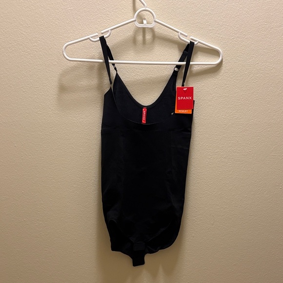 NWT SPANX open bust black bodysuit - Picture 1 of 7